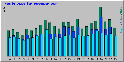 Hourly usage for September 2024